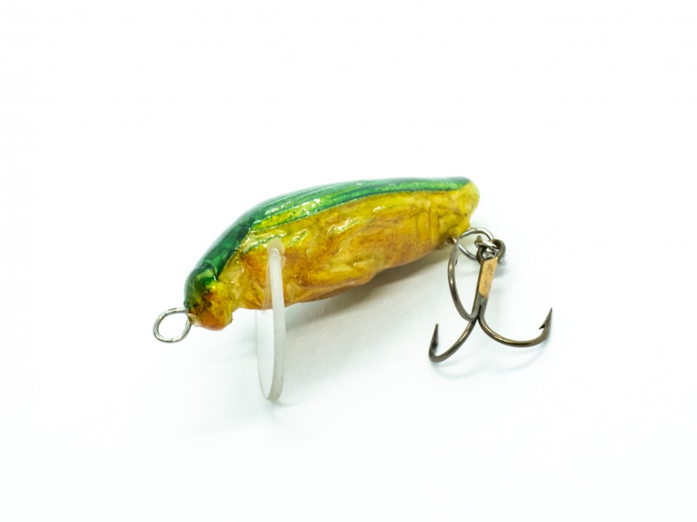 Żuk Realistic Green 3cm 2g pływający