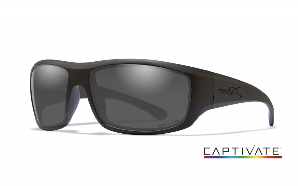 OMEGA Captivate™ Polarized Smoke Grey Matte Black Frame